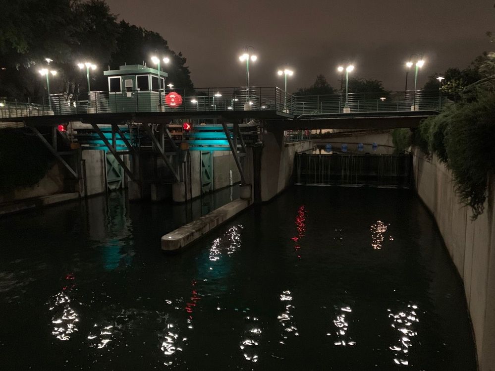 Olmos dam and lock