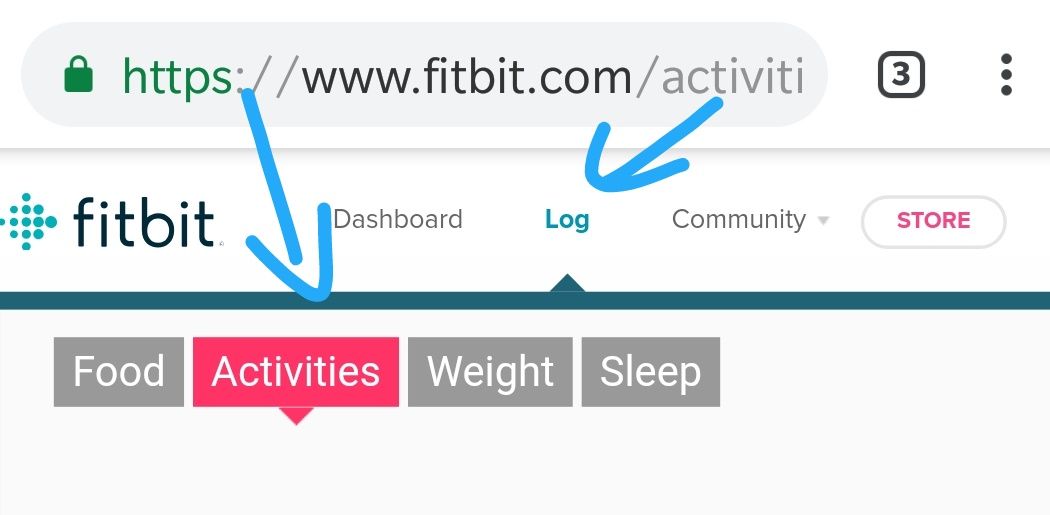 fitbit log steps