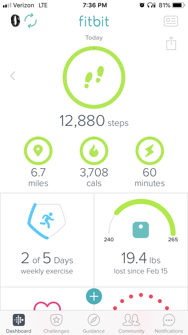 fitbit steps