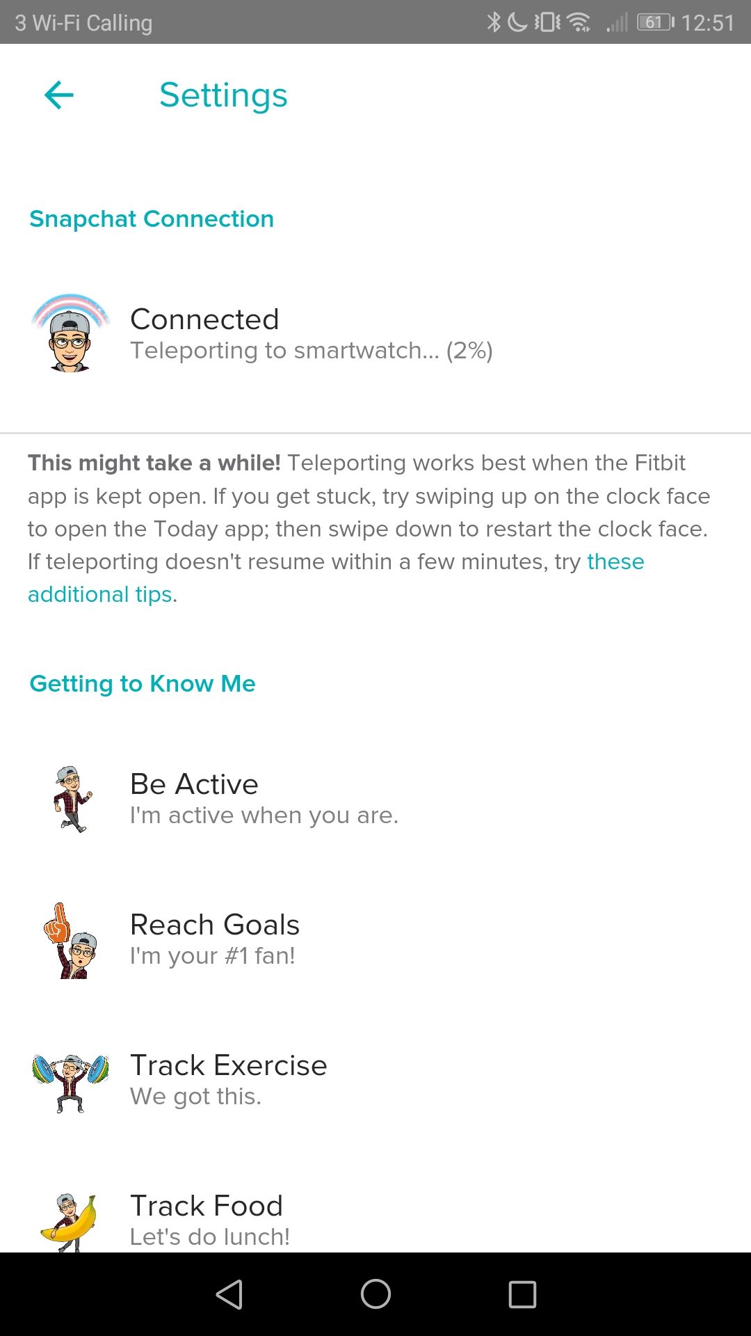 Fitbit resuming the support chat