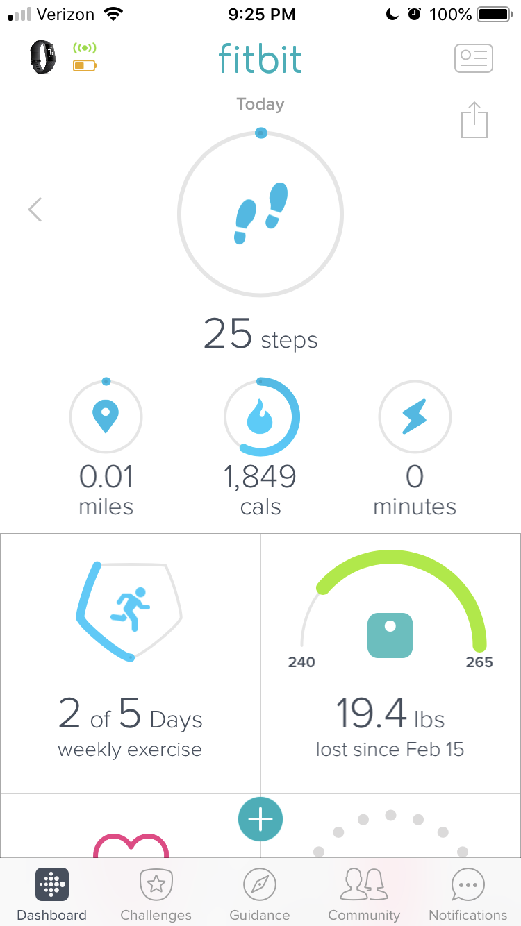 fitbit not counting all steps