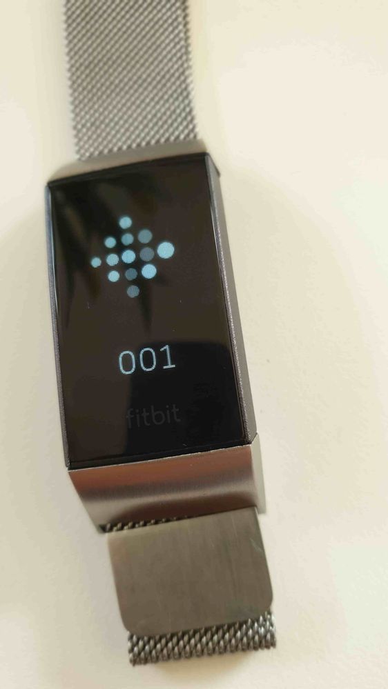 fitbit charge 3 001 screen