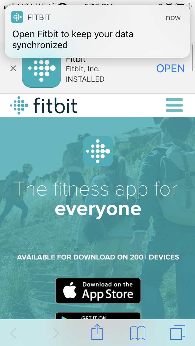 Allow fitbit to discount run in background iphone