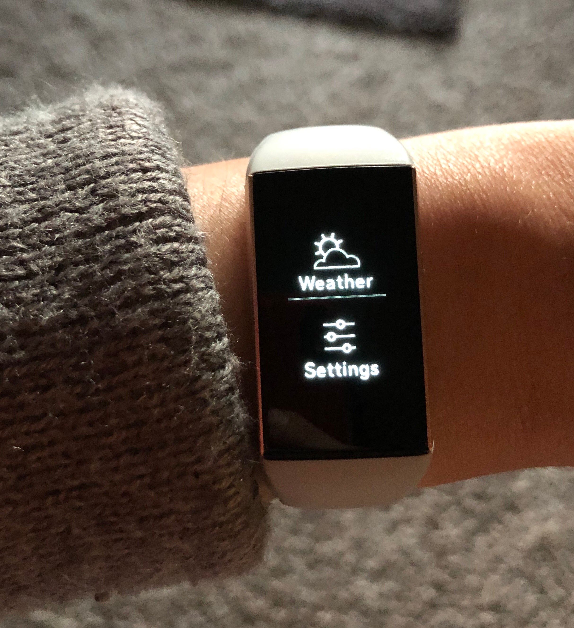 fitbit charge 3 sensitivity setting