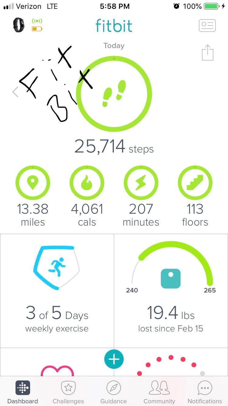 fitbit stair count