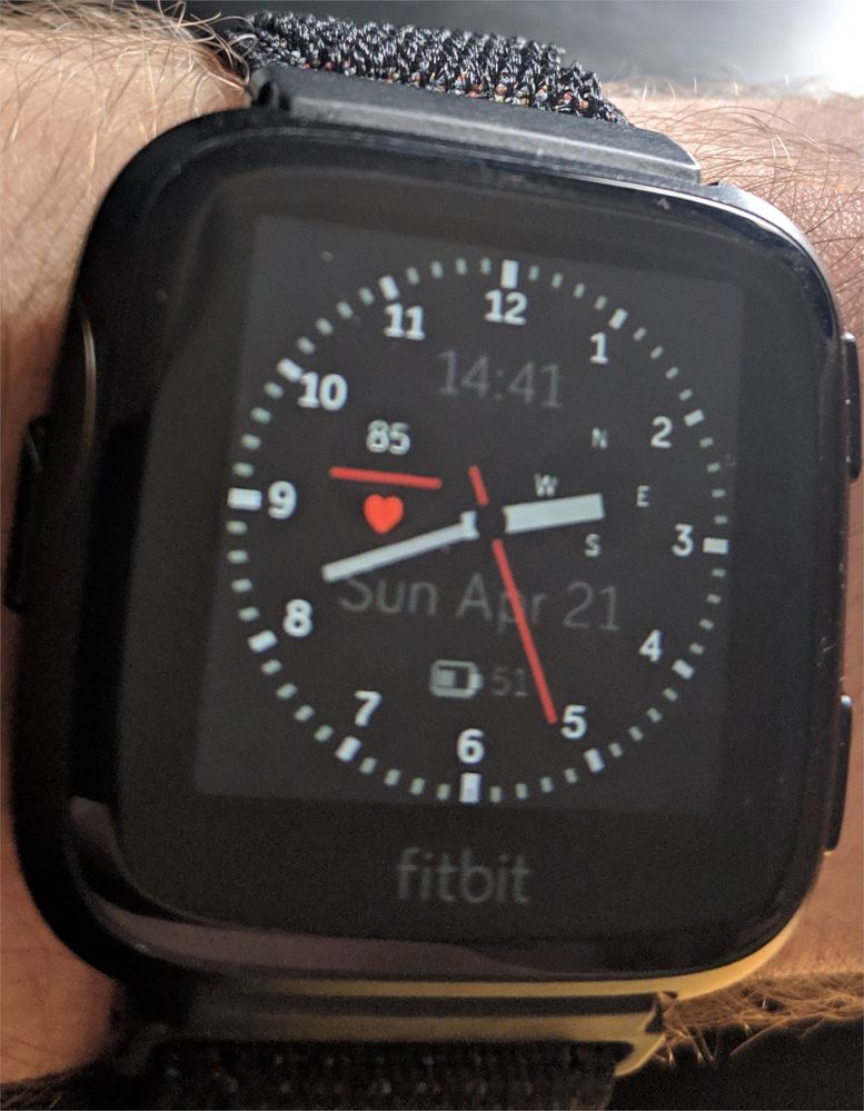 fitbit with analog watch