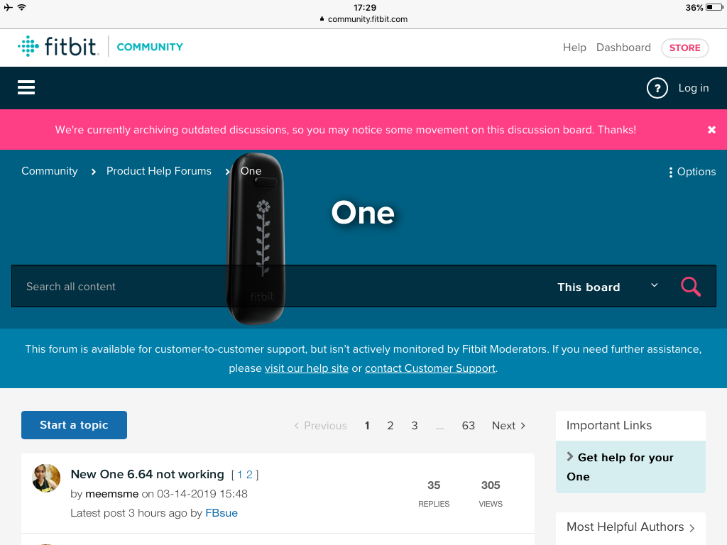 Fitbit One Burgundy Updated To The Latest Firmware 6.64. Fully Tested 