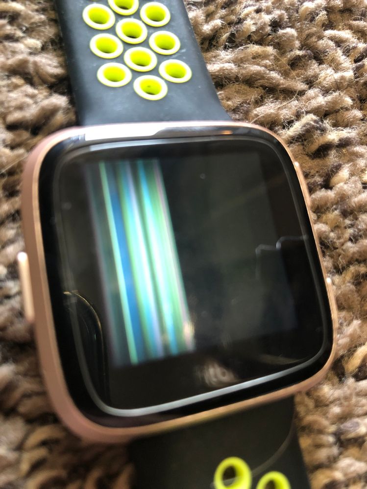 Solved: Luxe screen has lines - Fitbit Community