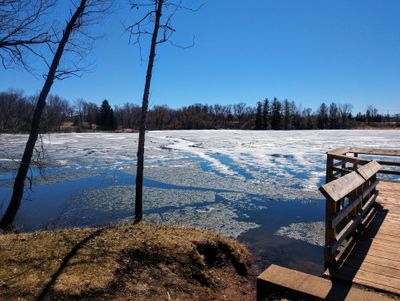 Strawberry Lake had Ice on it 4-19, and Kids swimming it on 4-24!