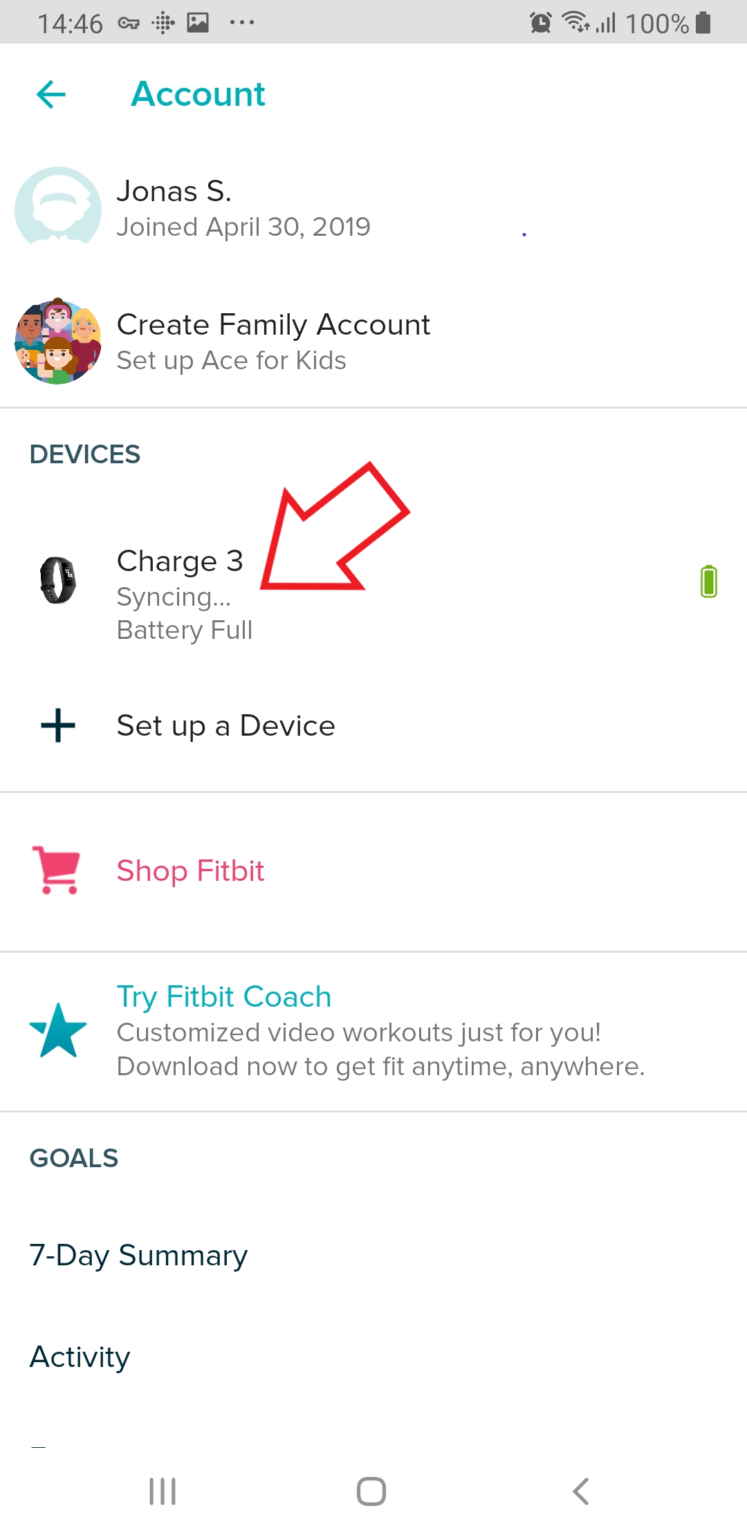how do you set an alarm on a fitbit ace 2