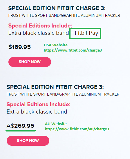 fitbit pay charge 3 special edition