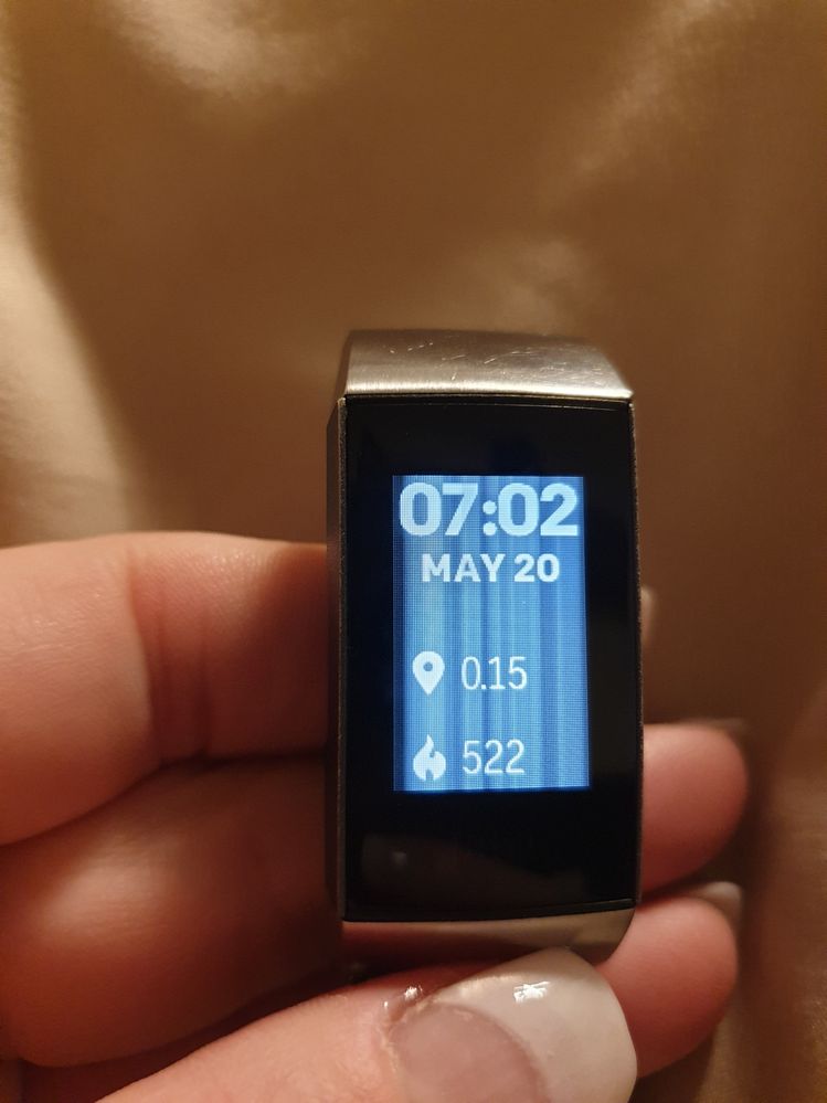 Charge 3 fitbit discount display not working