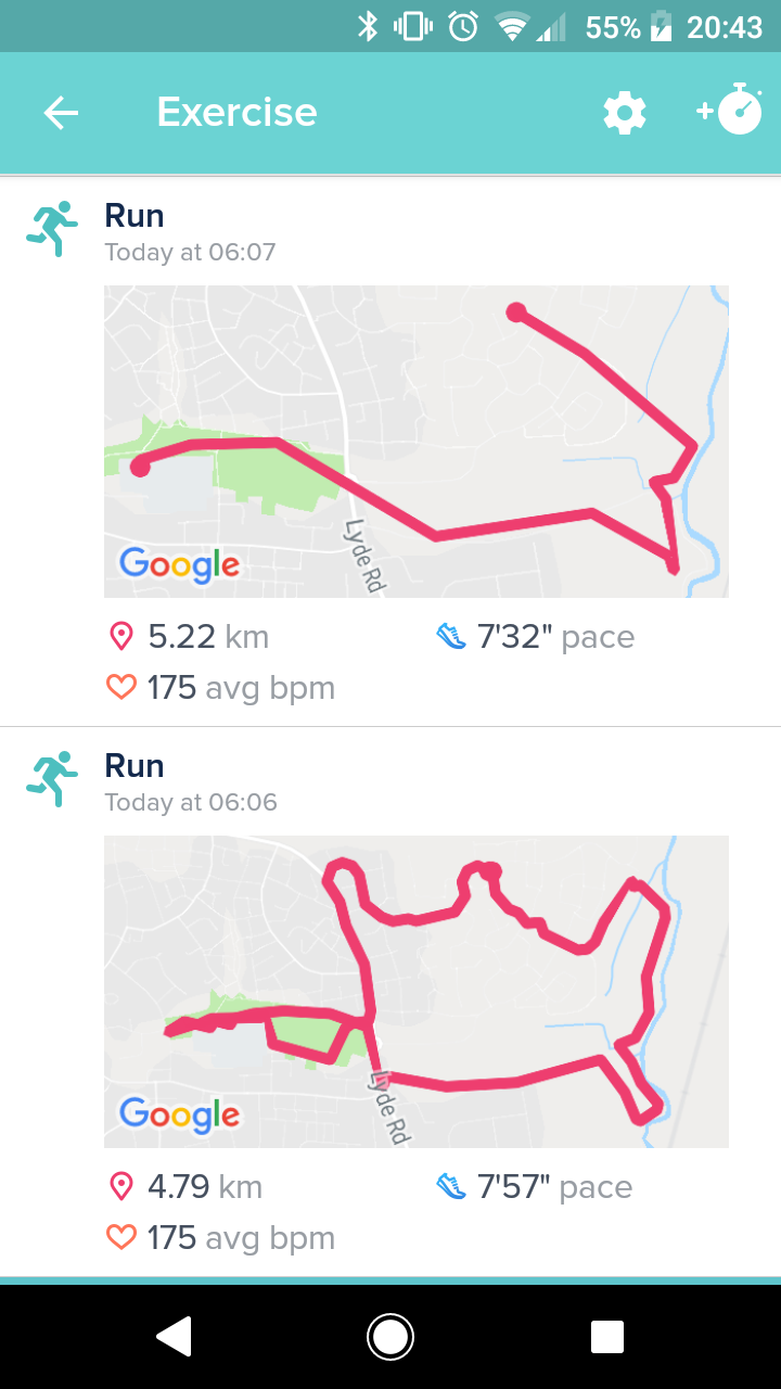 Fitbit charge 3 map my run sale