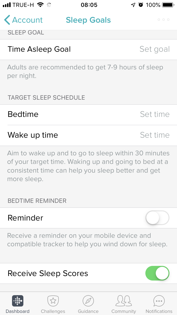 fitbit not showing sleep