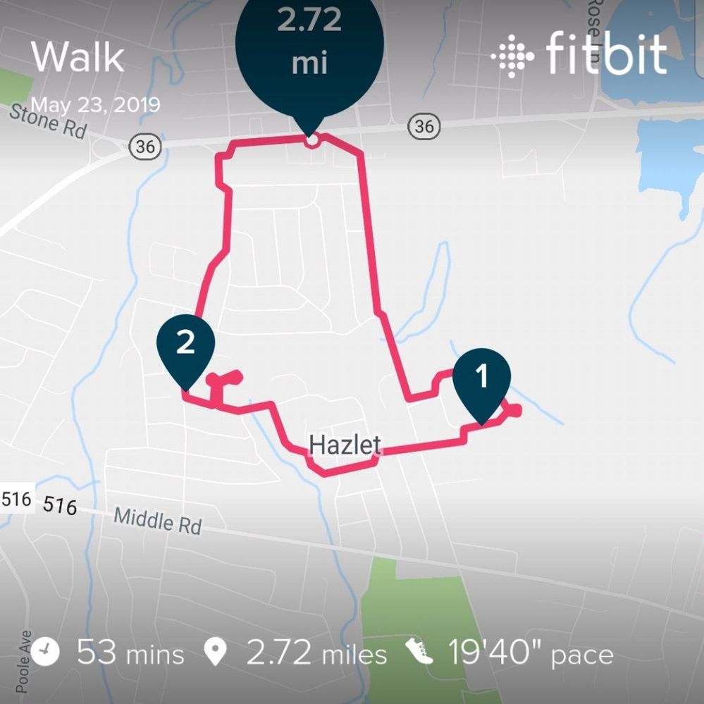 map of your run. - Fitbit Community