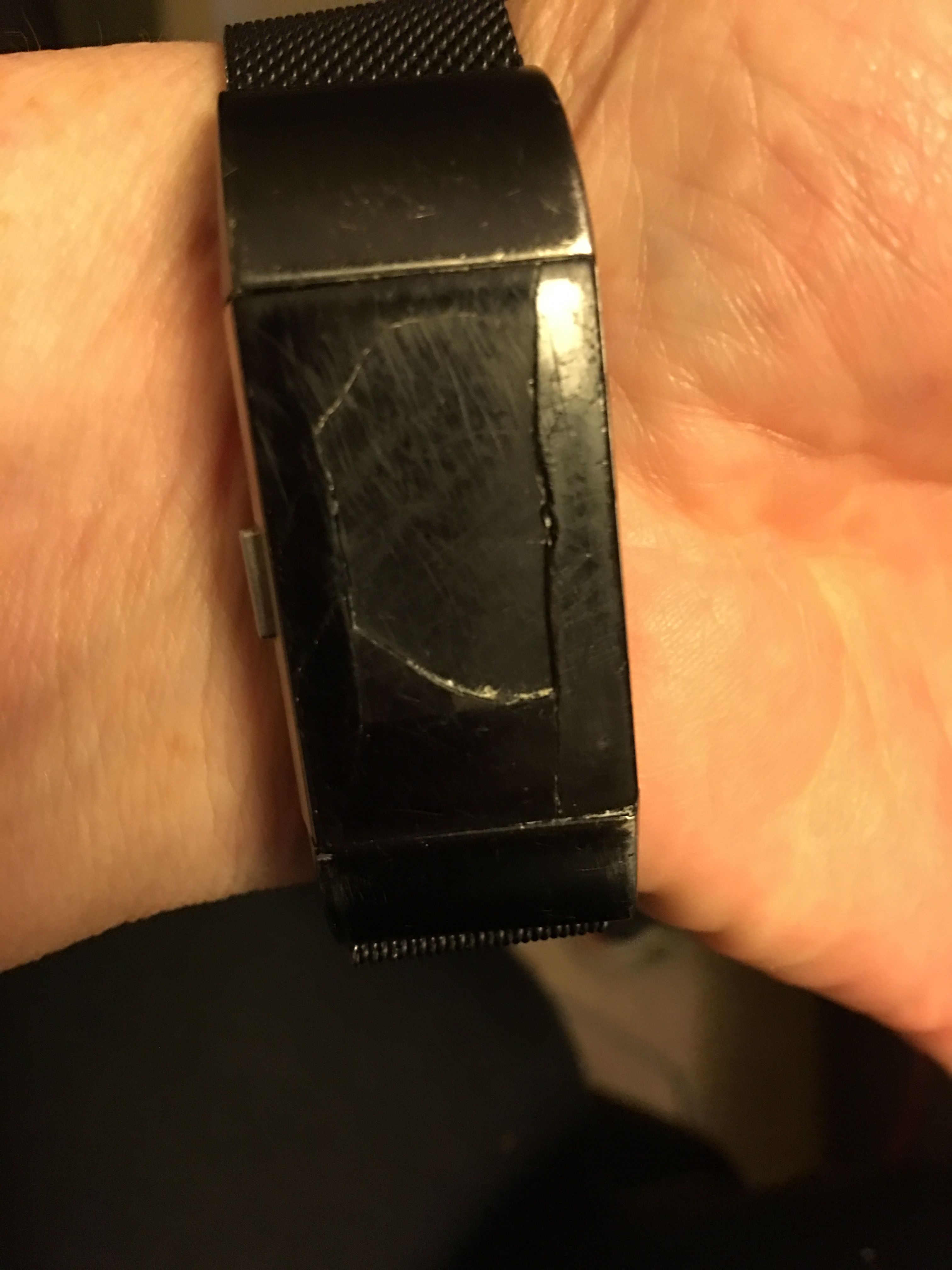 cracked fitbit