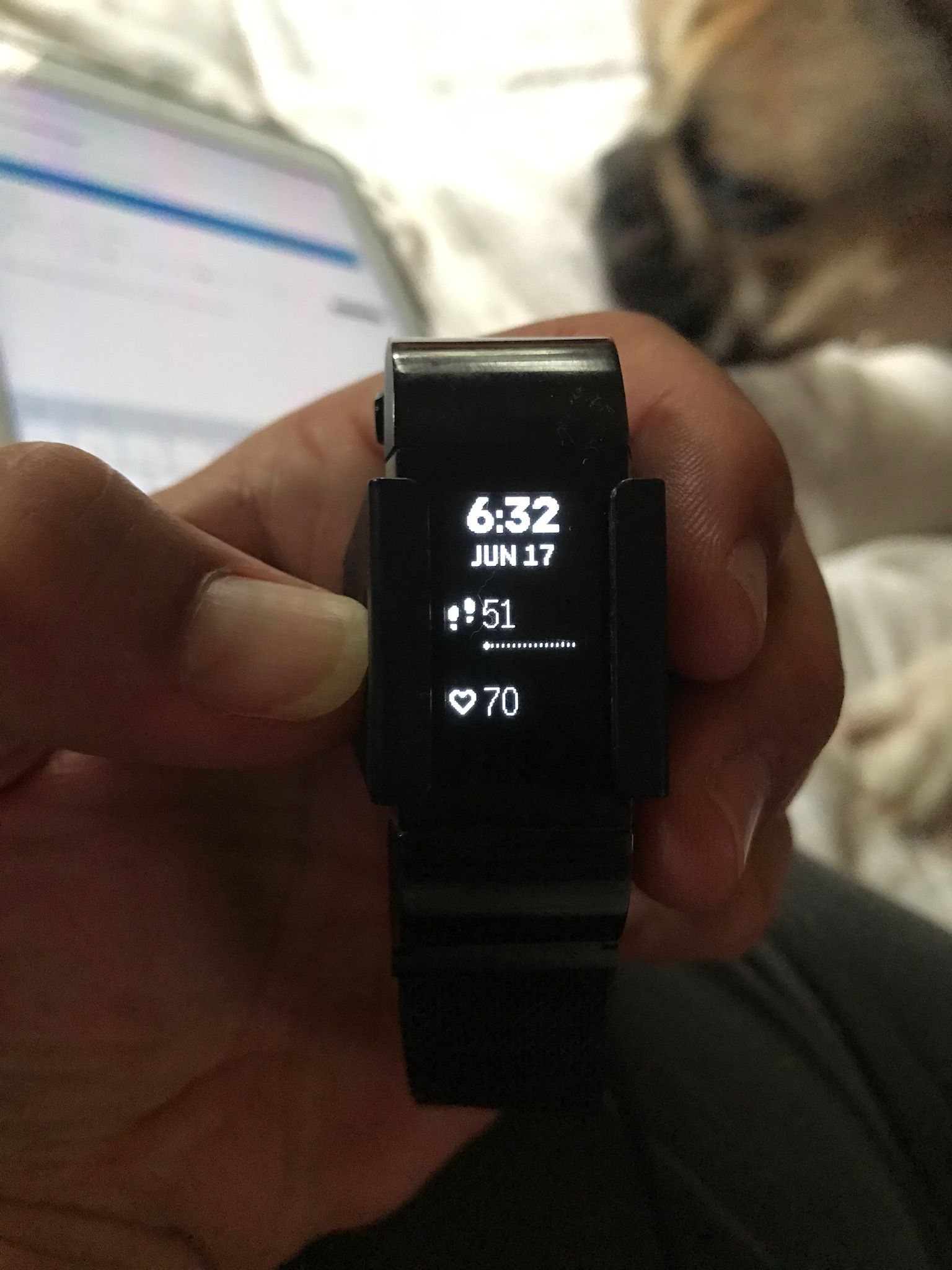 fitbit charge 2 frozen