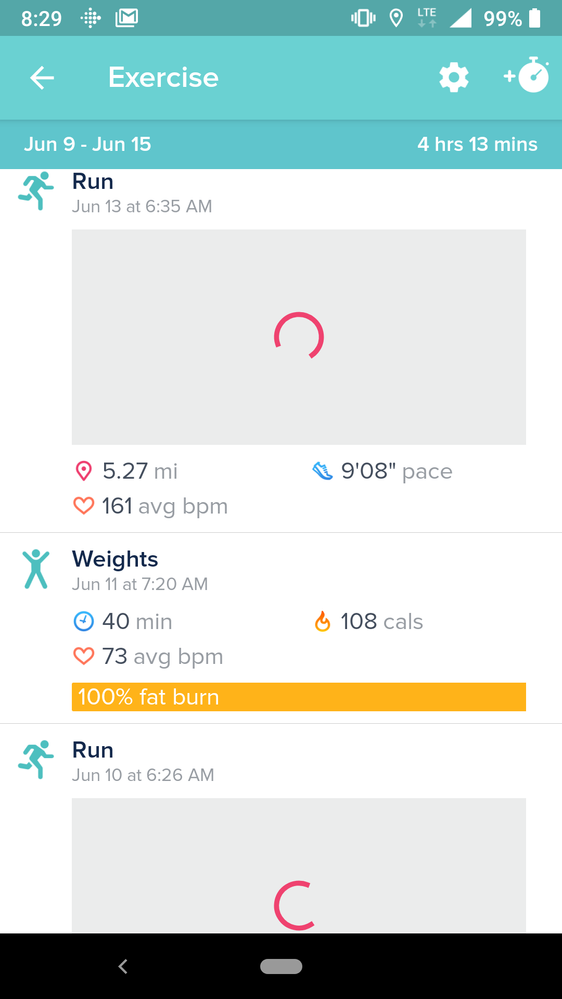 Fitbit app online gps