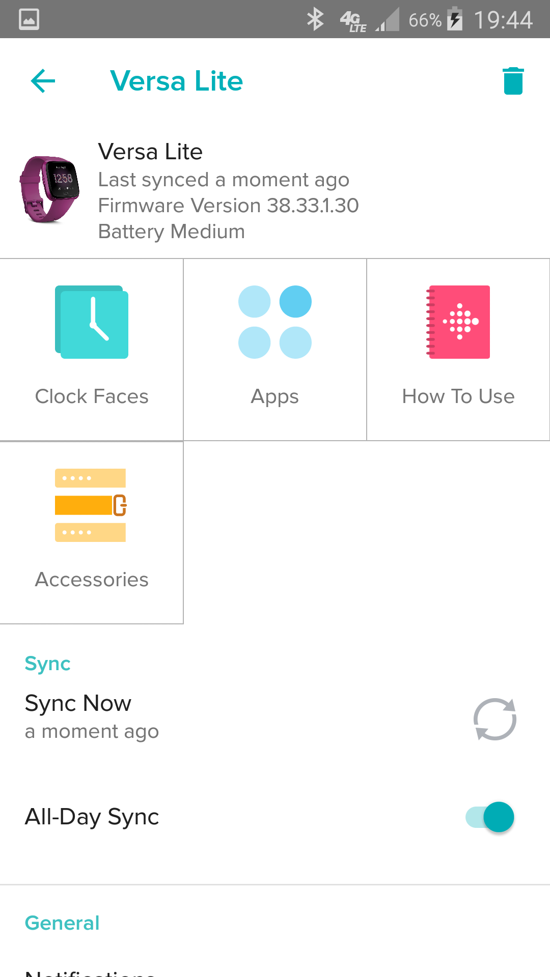 fitbit weather app versa