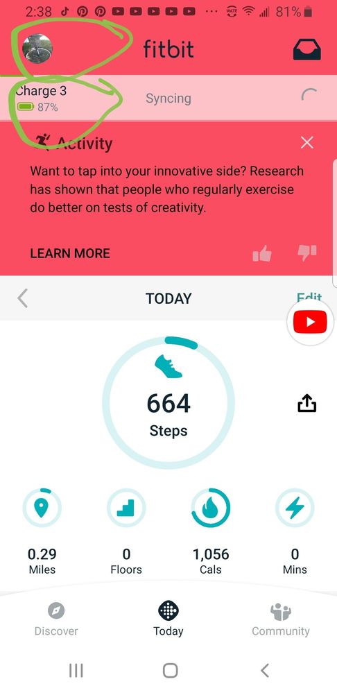 Tap either option