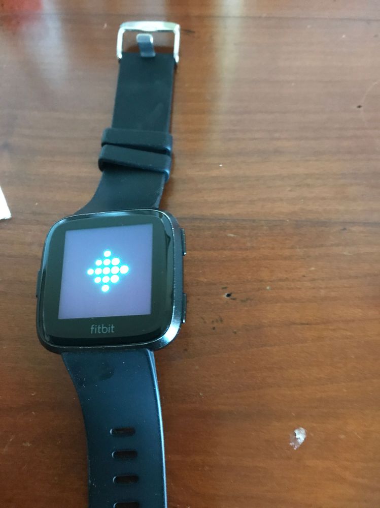 Versa shows only dots Fitbit Community