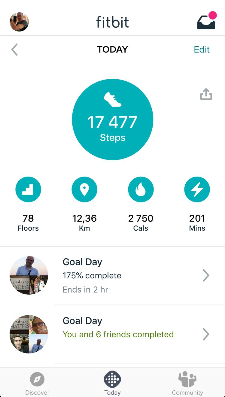 fitbit app calories