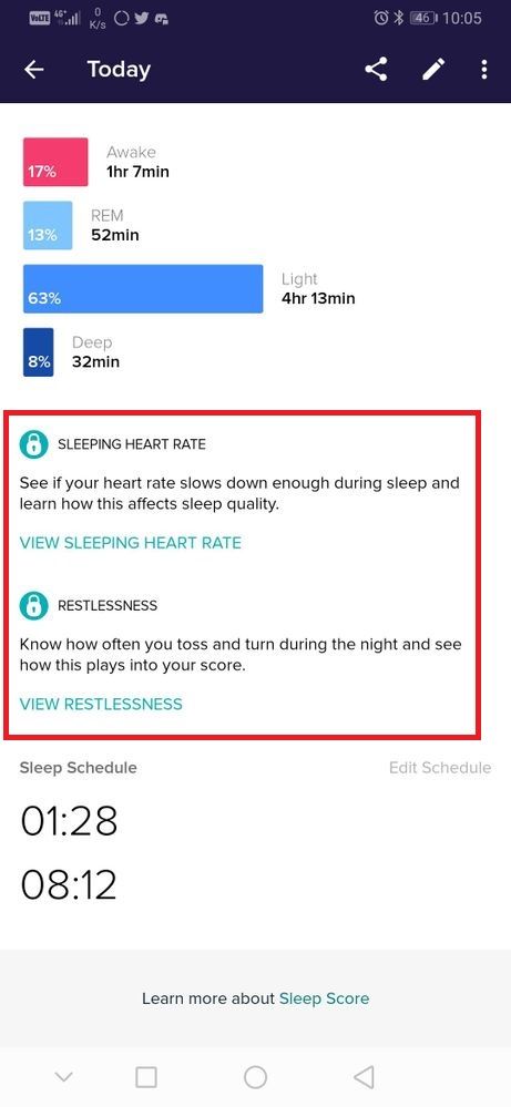 Fitbit 2024 premium sleep