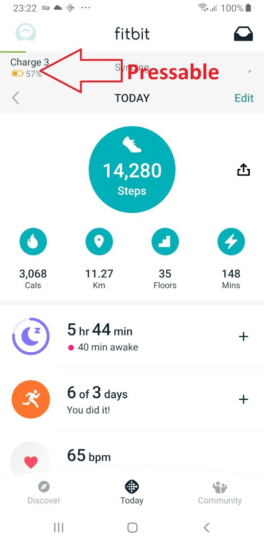 fitbit hr alarm