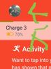Tapping wither place will get you to the device. Notice the battery level.