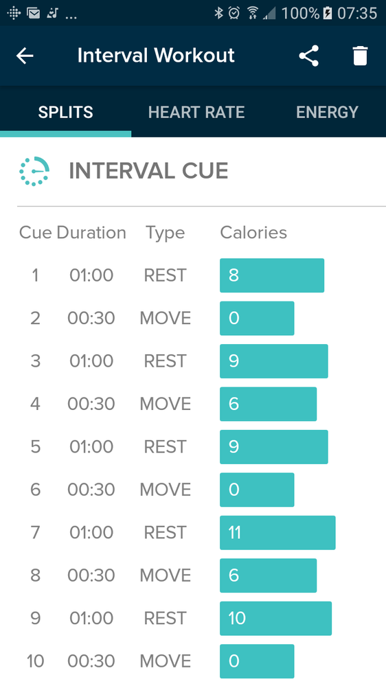 interval timer fitbit charge 3