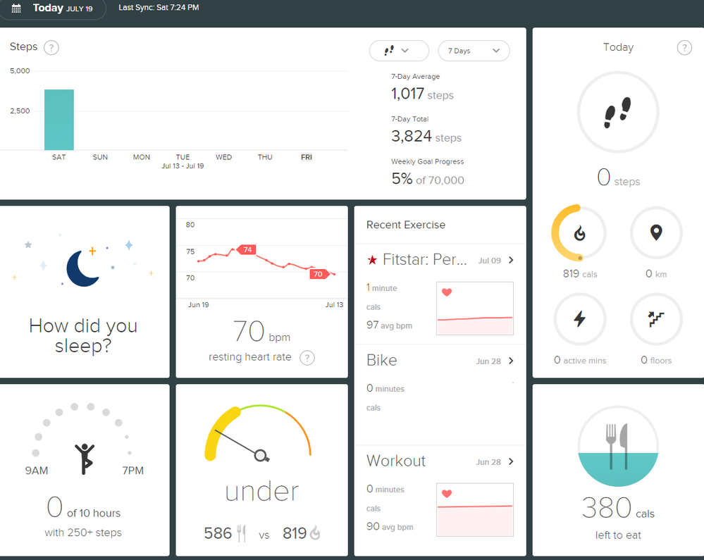 Fitbit Dashboard