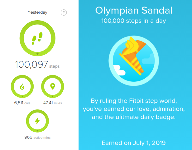 steps to miles conversion fitbit