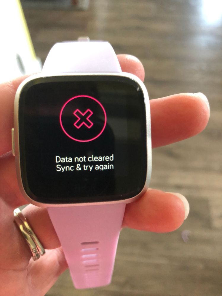 how to set up fitbit versa after factory reset