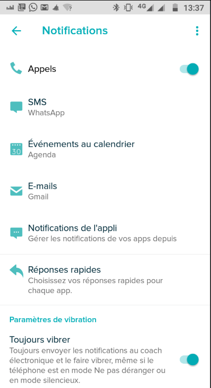 R solu Ne re oit pas les notifications message Fitbit Community