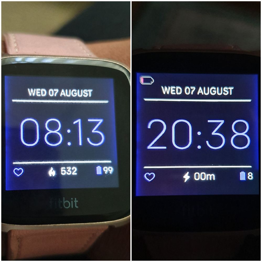 fitbit runs out of battery fast