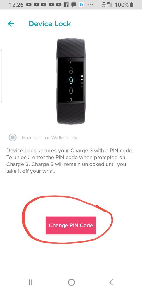 Tap change pin