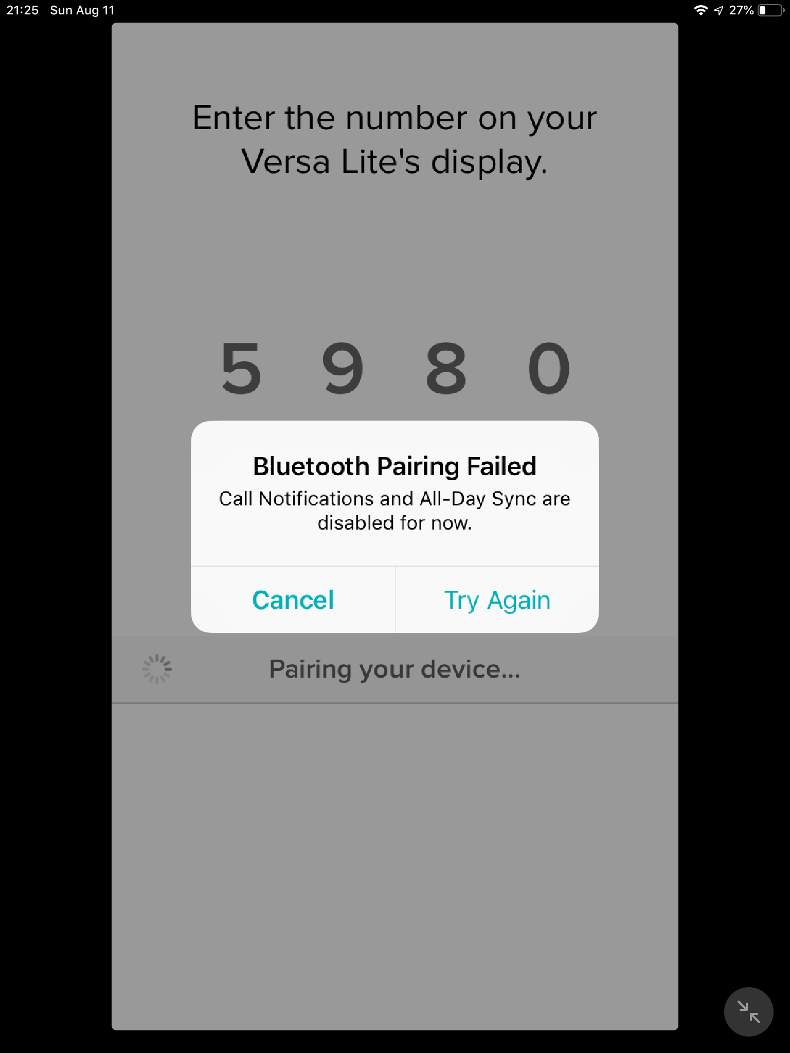 My fitbit versa lite will not connect to bluetooth sale