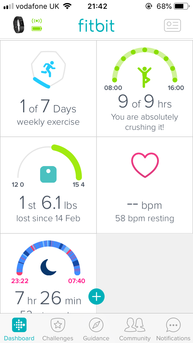 fitbit not tracking exercise days