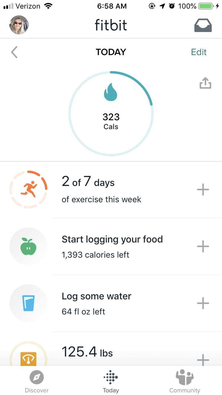 how to reset calories on fitbit versa 2