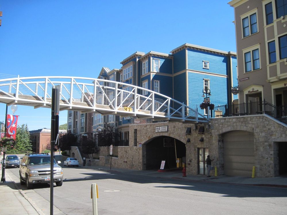 Park City Utah, Main Street Bridge, takes you to the town lift.