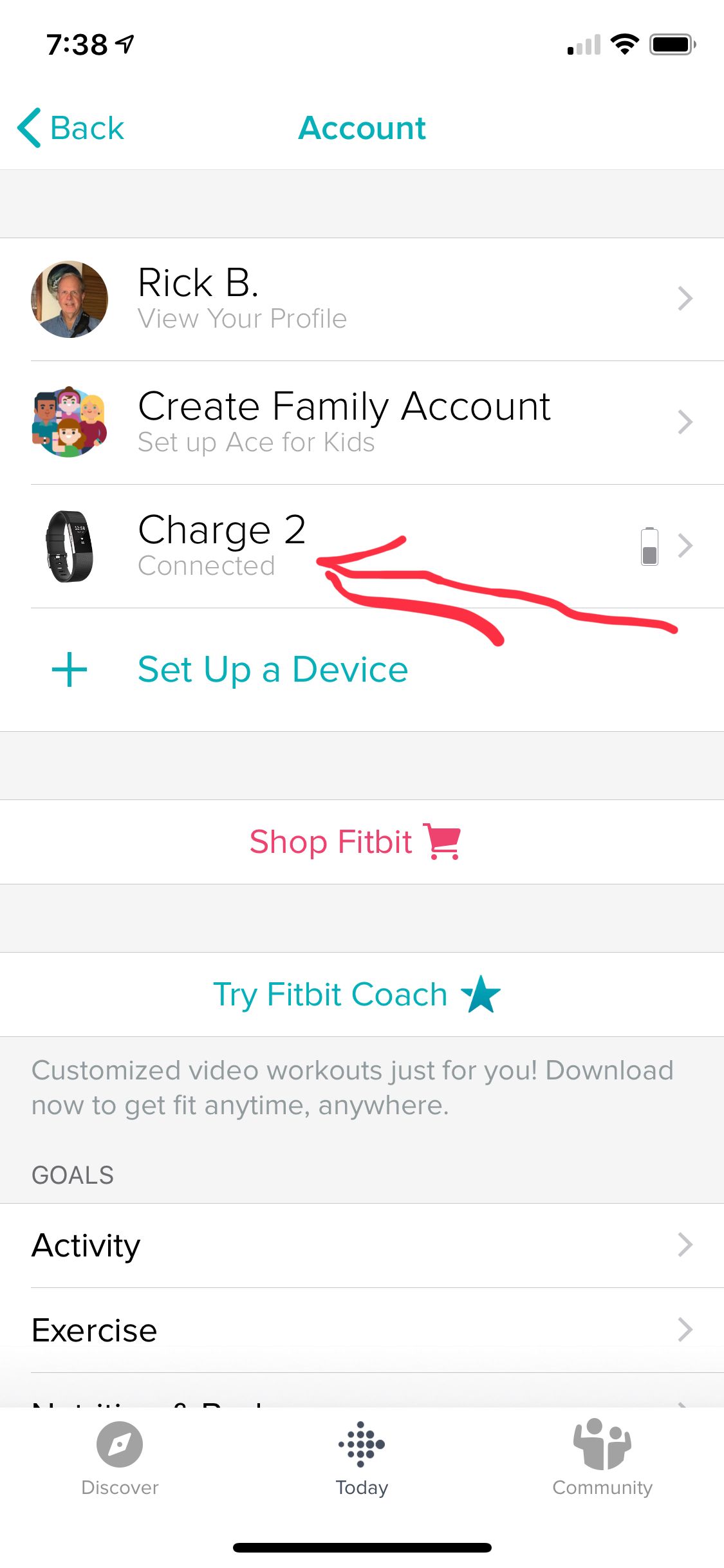 Updates app-how to set alarm - Fitbit Community