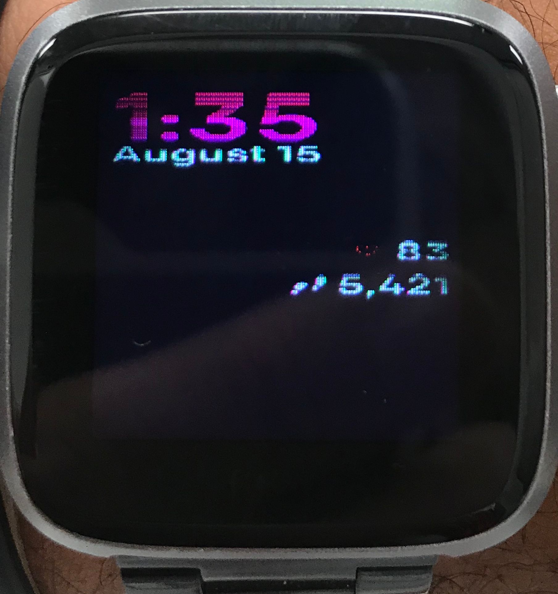 Versa screen is flickering and fading out Fitbit Community