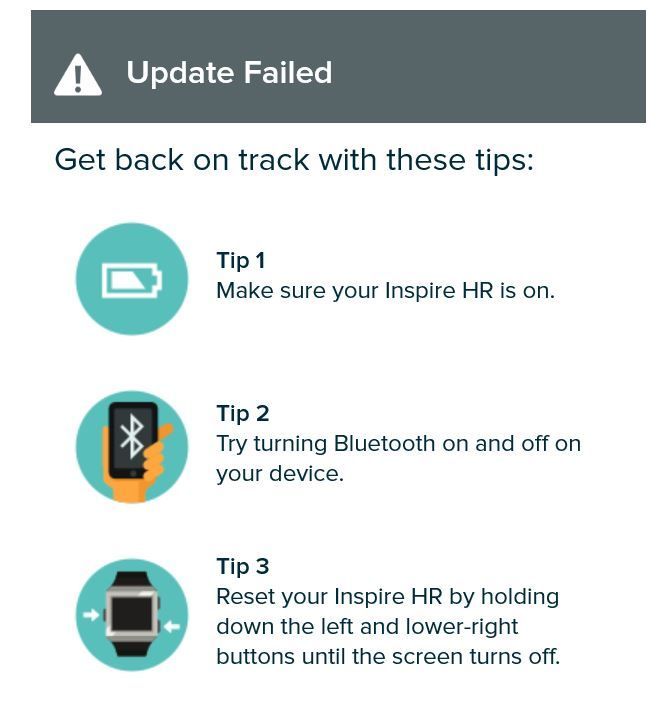 Won't download update - Fitbit Community