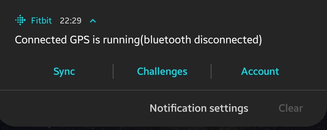 Connected gps store is running fitbit