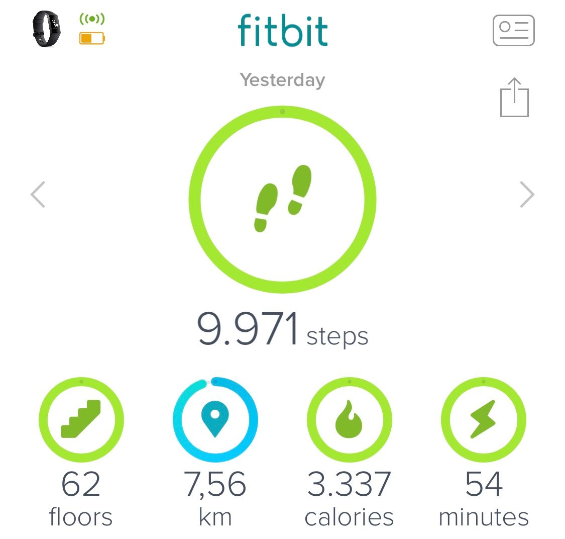 Charge 3 floor count too high - Fitbit 