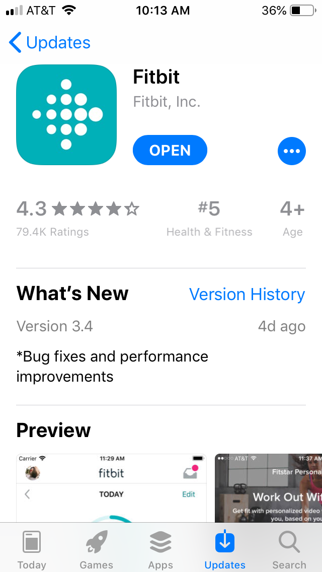 fitbit inspire software