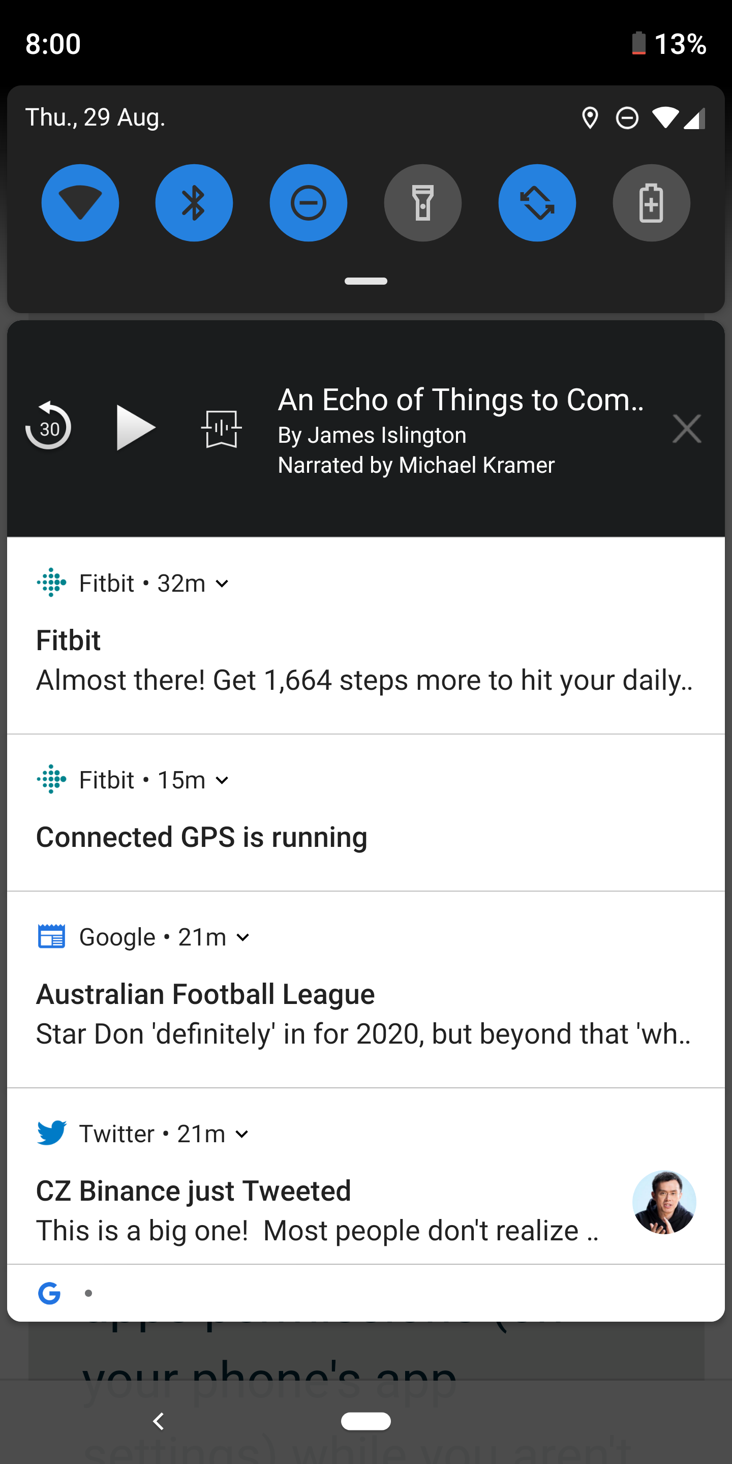 fitbit connected gps running