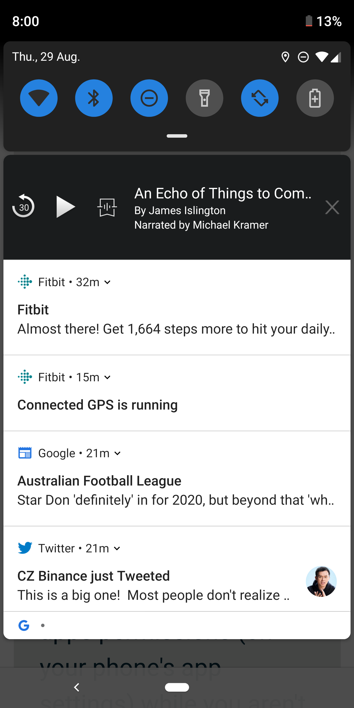 connected gps is running fitbit charge 3