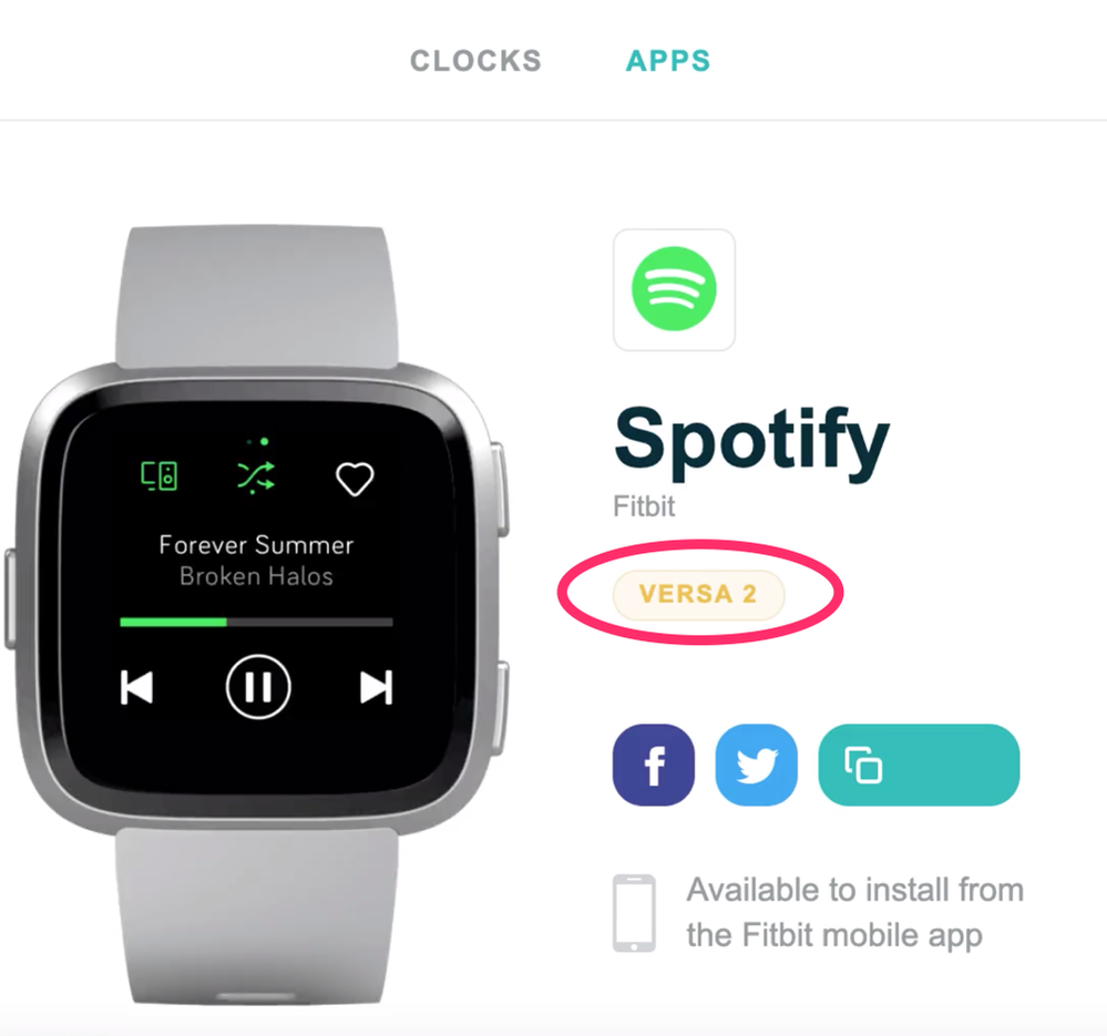 does fitbit play spotify