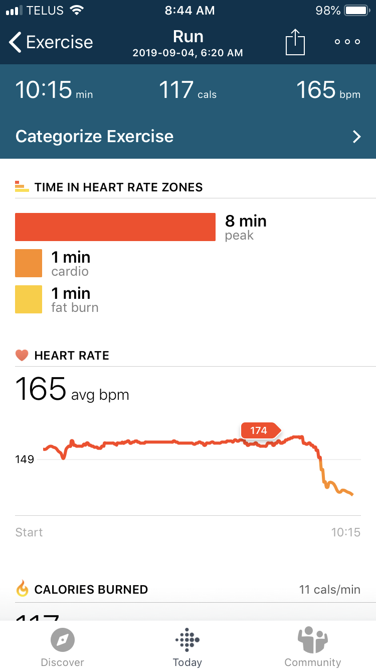 Time in the heart rate zone Fitbit Community